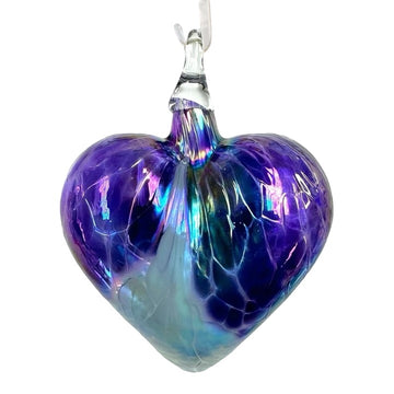 Purple Dusk Heart Ornament