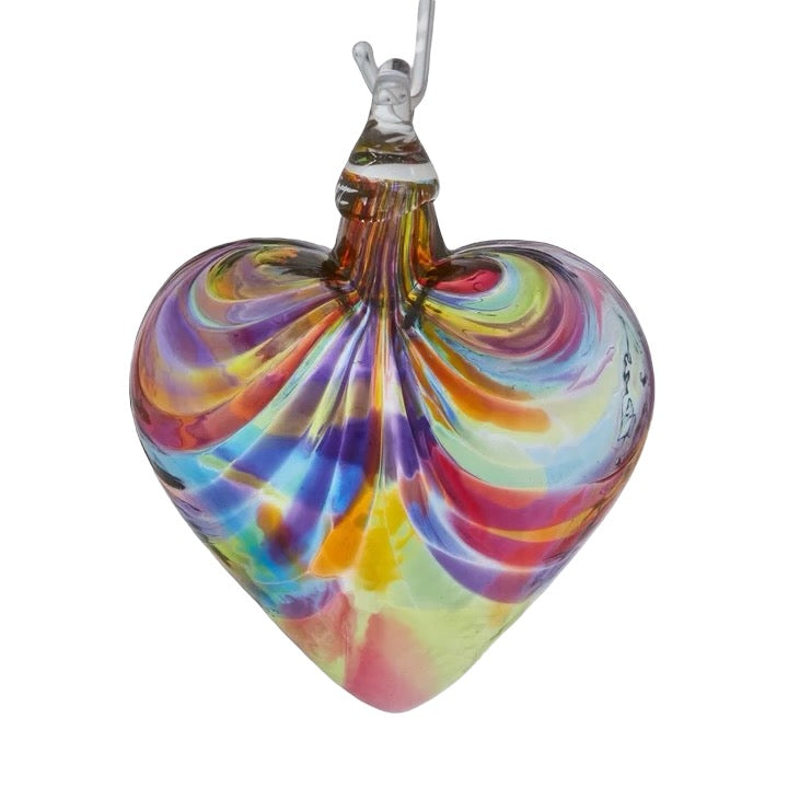 Rainbow Heart Ornament