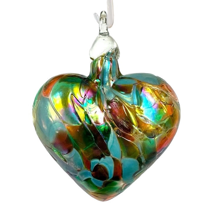 Winter Sunset Heart Ornament