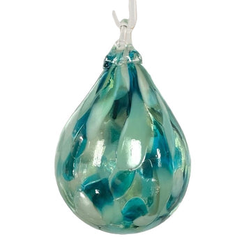 Sea Glass Raindrop Ornament