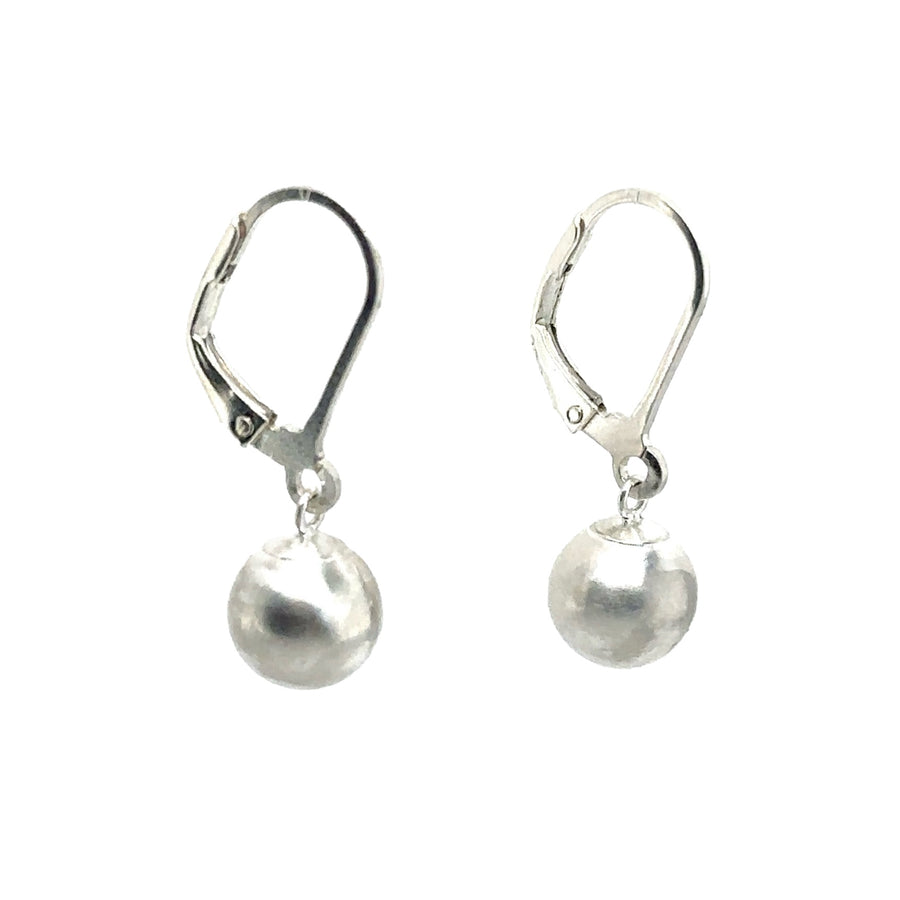 Earrings - Silver Balls - Large