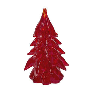 Small Glass Tree - Red