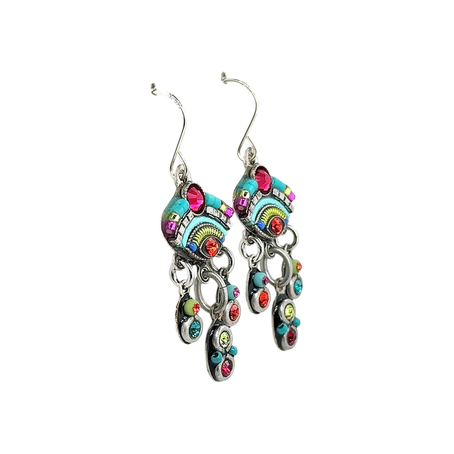 Earrings - Oval with Drops