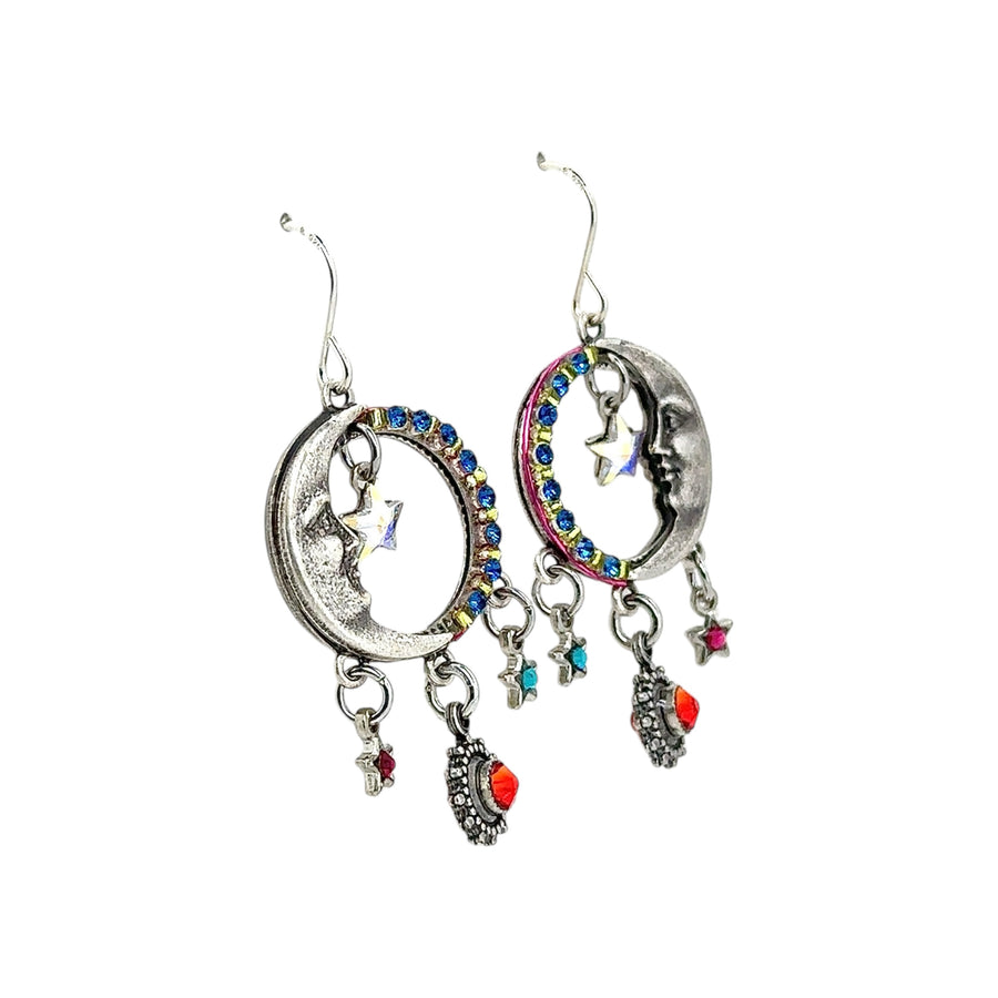 Earrings - Luna Star with Dangles