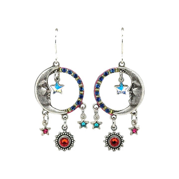 Earrings - Luna Star with Dangles