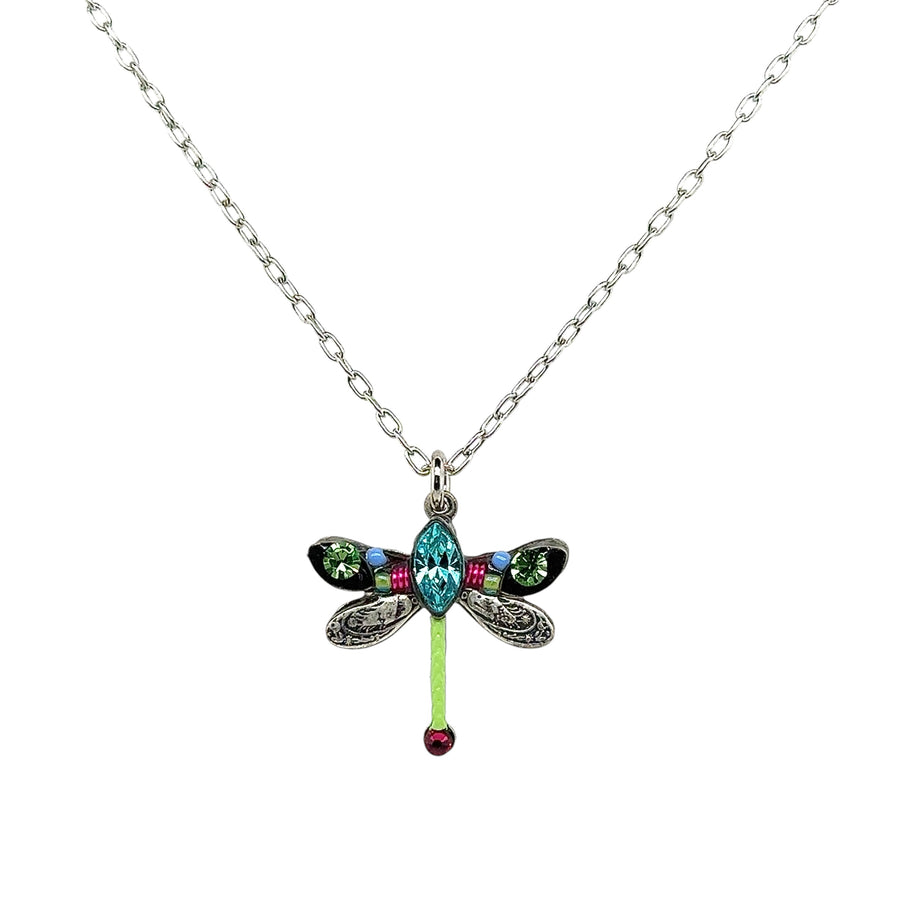 Necklace - Petite Dragonfly Multicolor