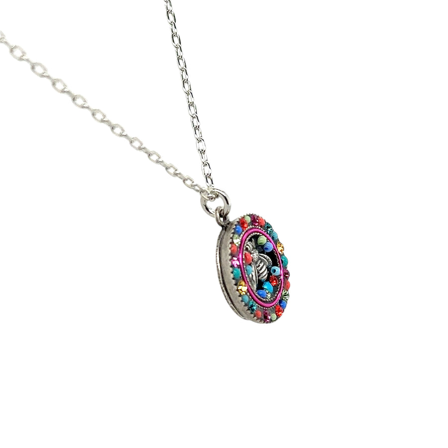 Necklace - Petite Bee Round