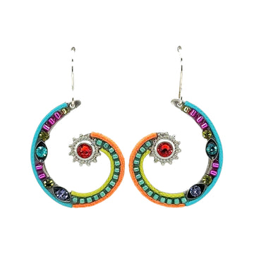 Earrings - Spiral Sunburst