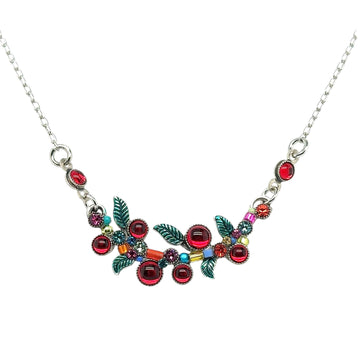 Necklace - Scallop Red Berries