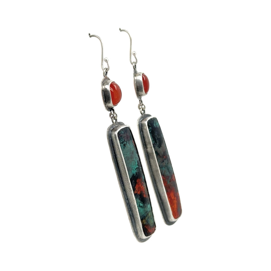 Earrings - Sonoran Sunset and Carnelian