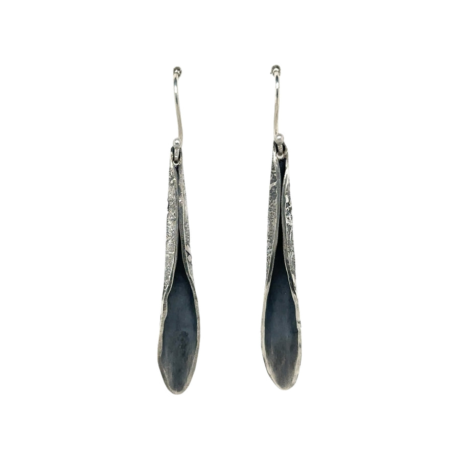 Earrings - Fused Silver Pods