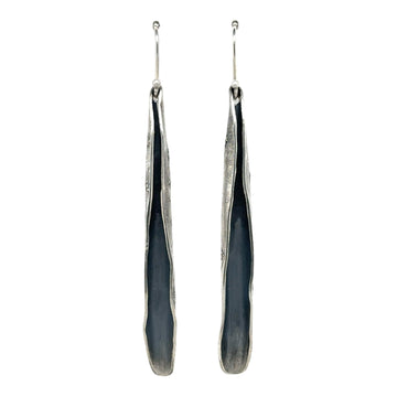 Earrings - Fused Silver Pods