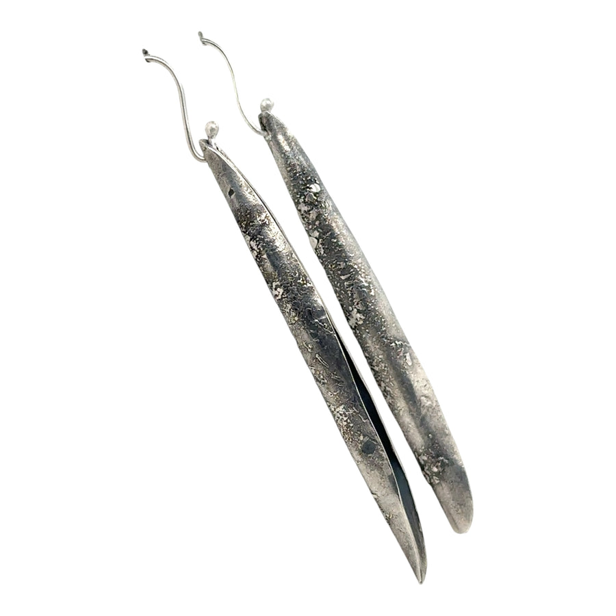 Earrings - Fused Silver Pods