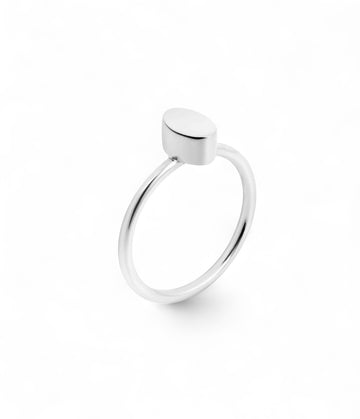 Toujours in Silver - Ring - Oval - Size 7.5