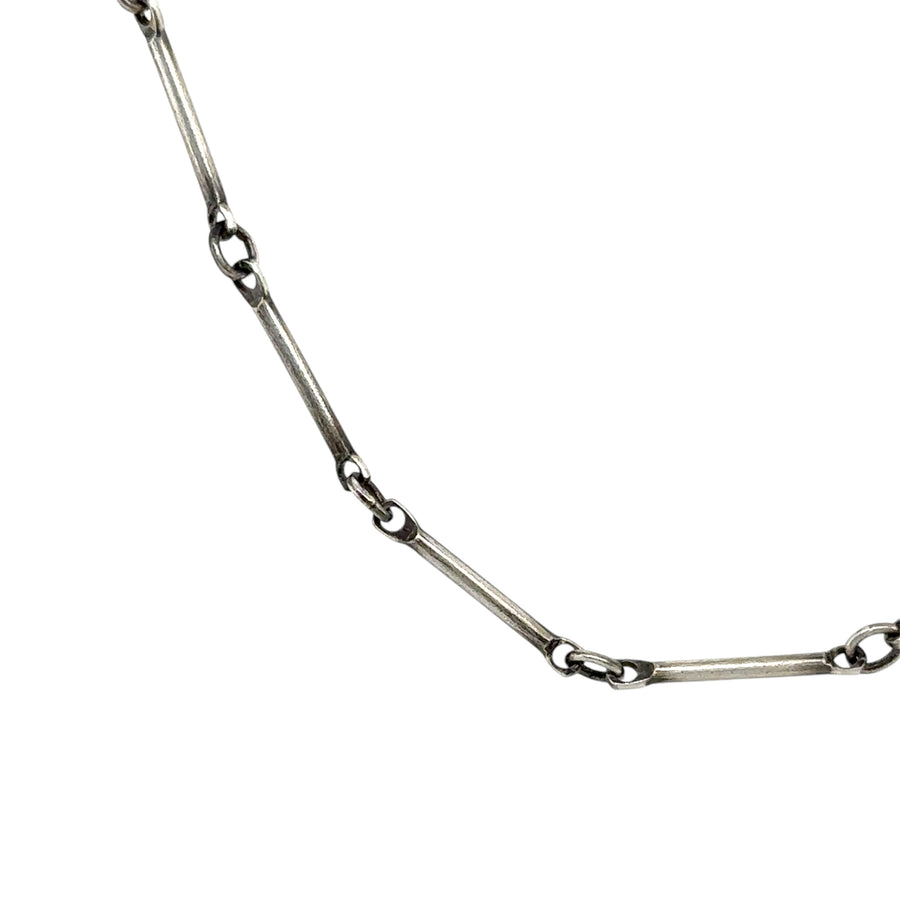 Necklace - Silver B-Bar Chain