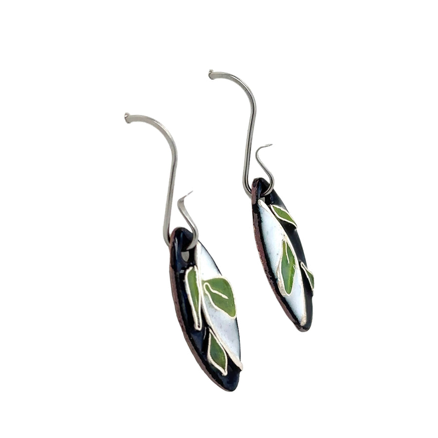 Spring Leaves - Earrings - Small Oval