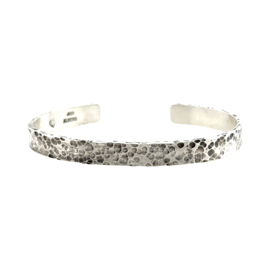 Bracelet - Silver Hammered Cuff