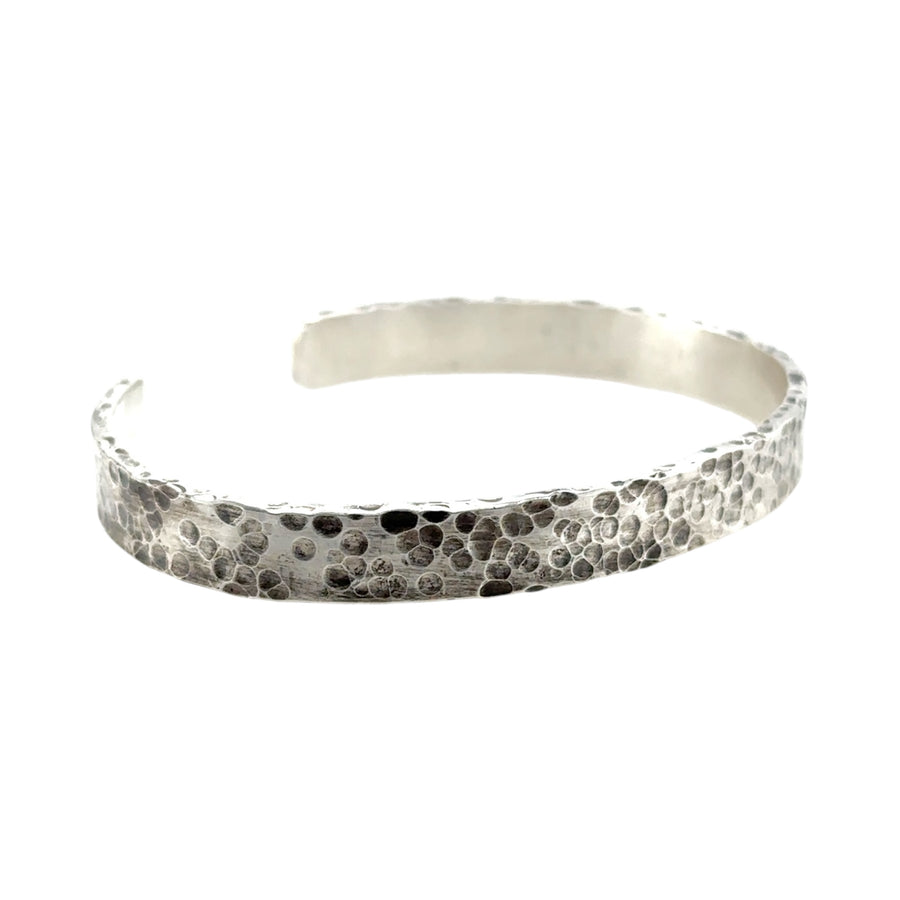 Bracelet - Silver Hammered Cuff