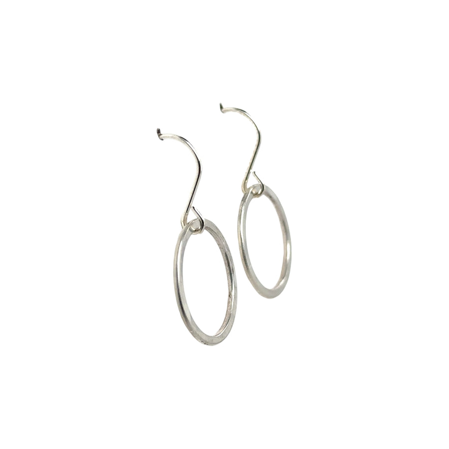 Earrings - Silver Circles