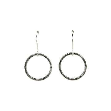 Earrings - Silver Circles