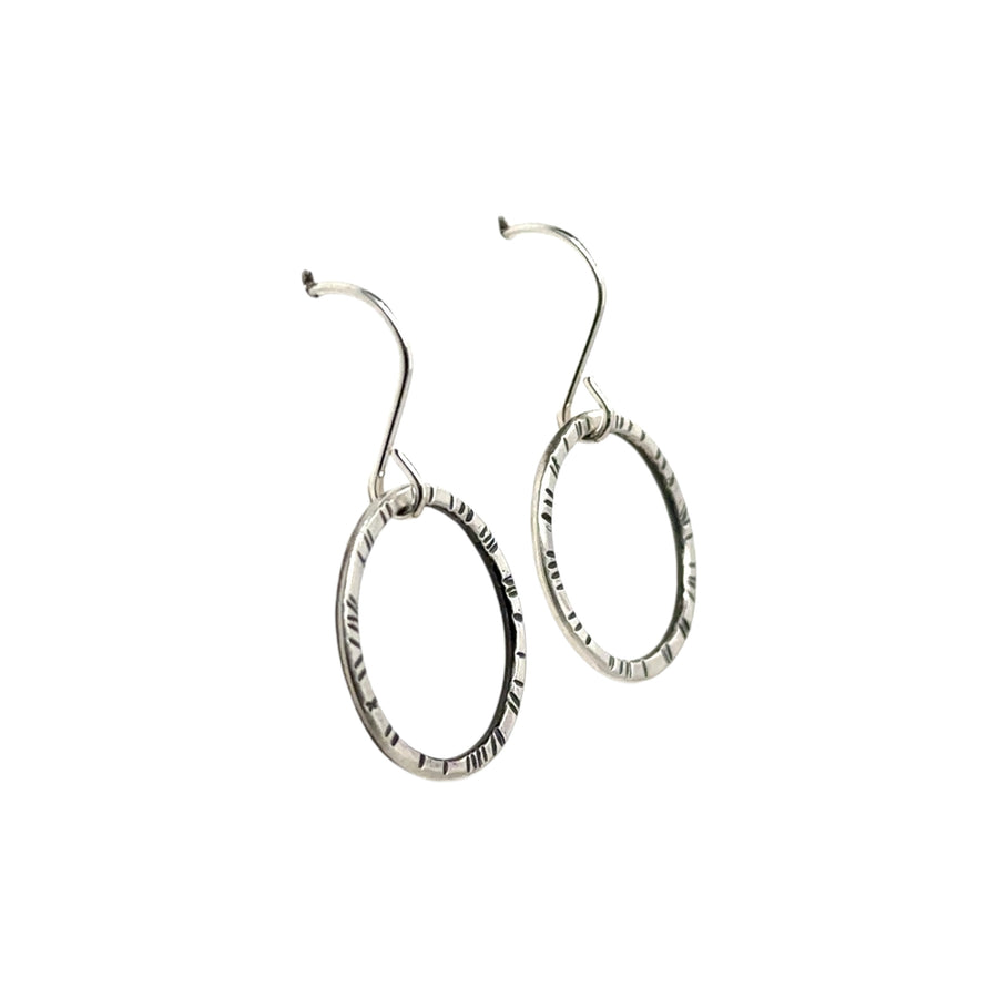 Earrings - Silver Circles