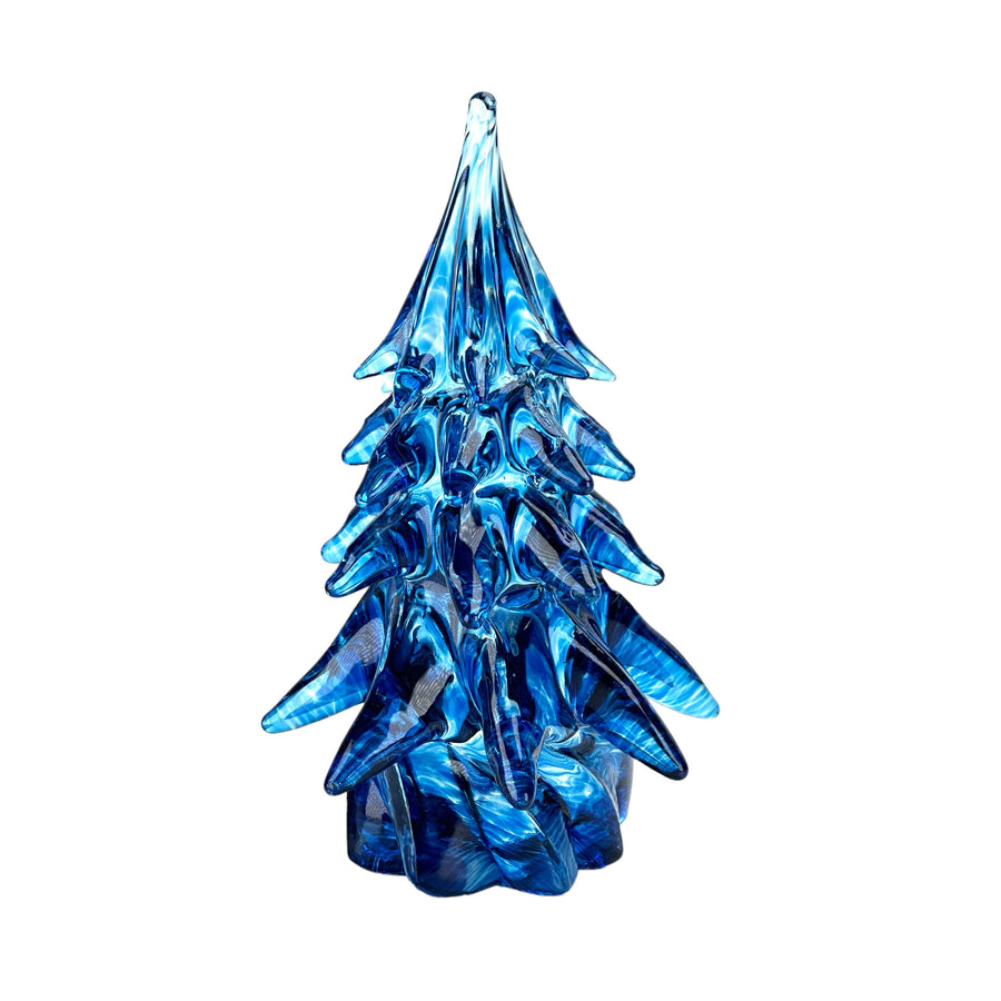 Small Glass Tree - Light Blue