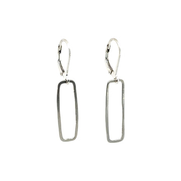 Earrings - Silver Rectangle