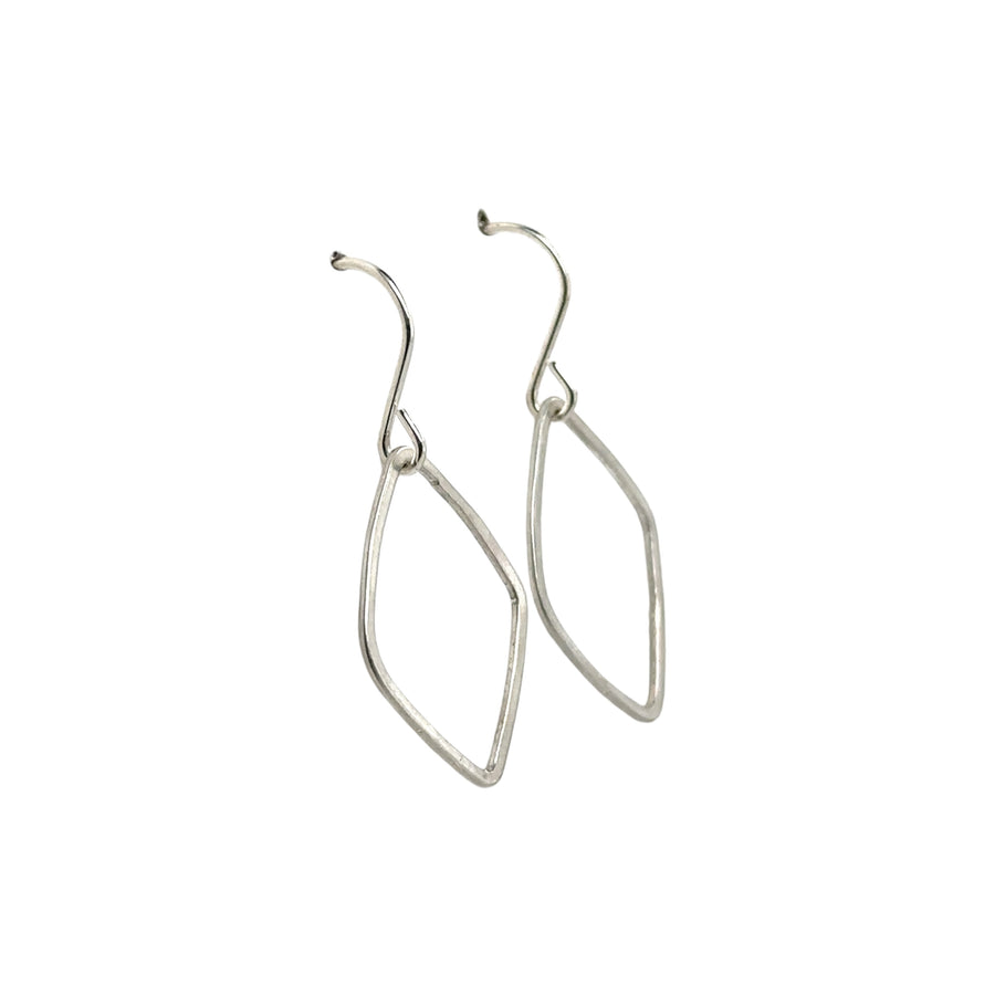 Earrings - Silver Diamond