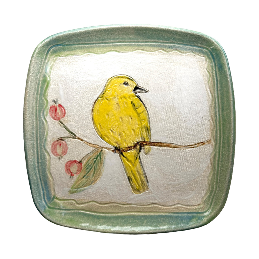 Yellow Warbler Plate - Medium