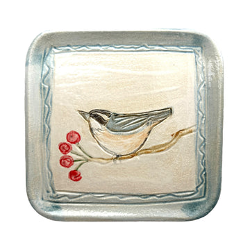Red Breasted Nuthatch Plate - Small