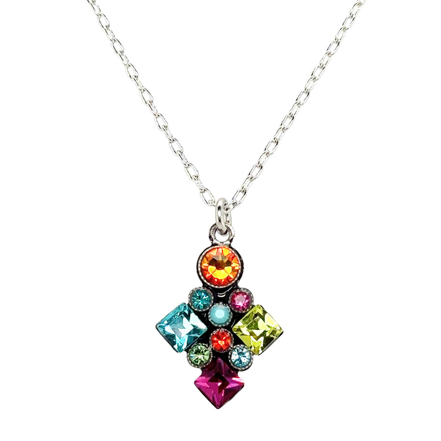 Necklace - Architectural Simple Multicolor