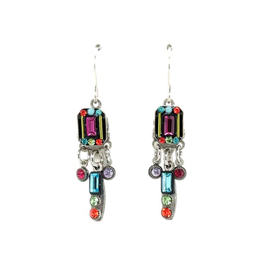 Earrings - Architectural Drop Multicolor