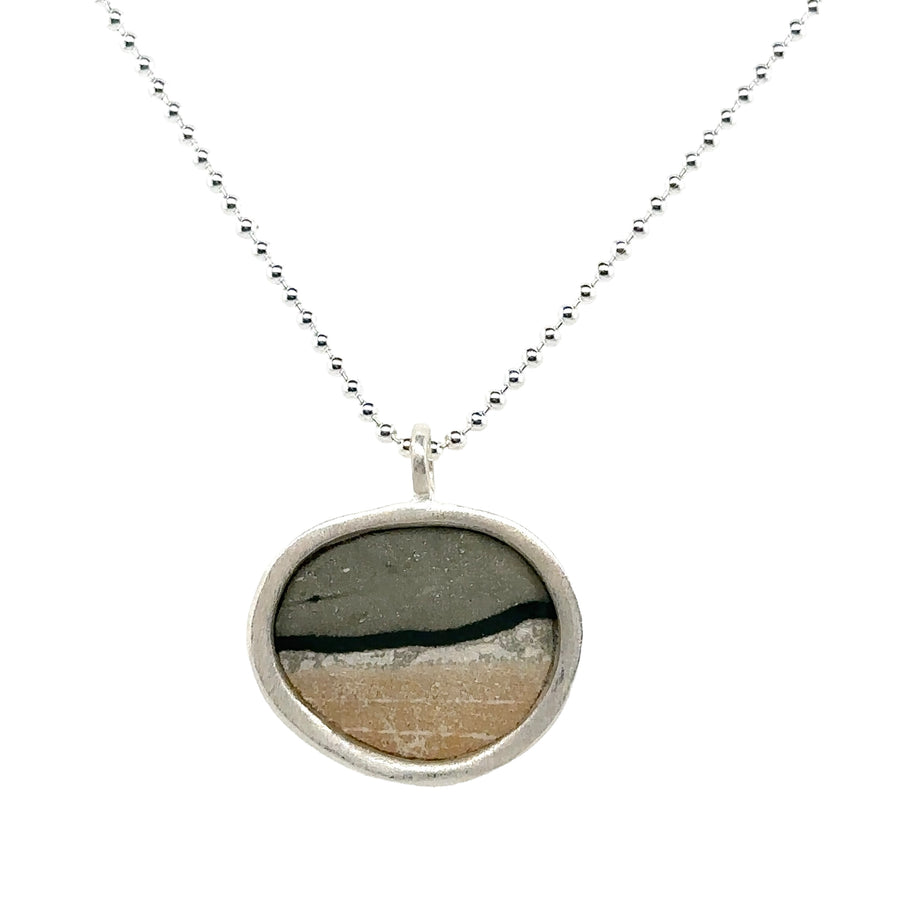 Necklace - Horizontal Beachstone