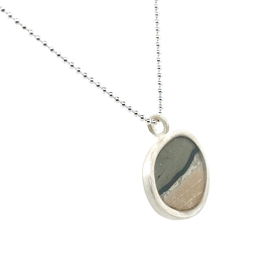 Necklace - Horizontal Beachstone