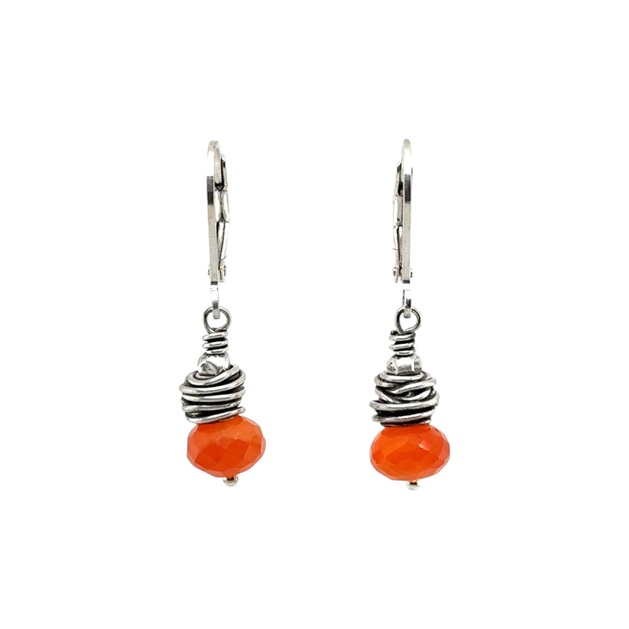 Earrings - Carnelian - Tiny