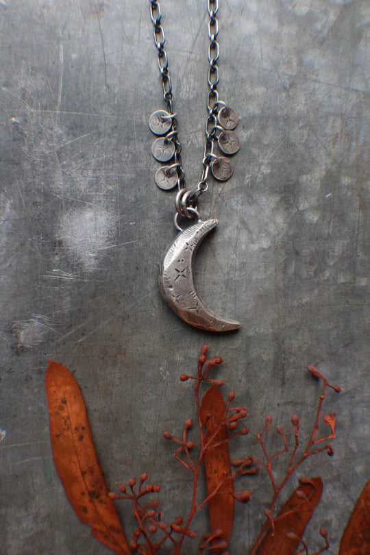 Shoot for the MOON - Charmed Crescent Moon Necklace