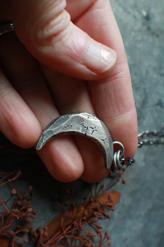 Shoot for the MOON - Charmed Crescent Moon Necklace