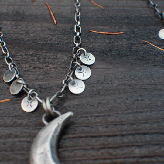 Shoot for the MOON - Charmed Crescent Moon Necklace