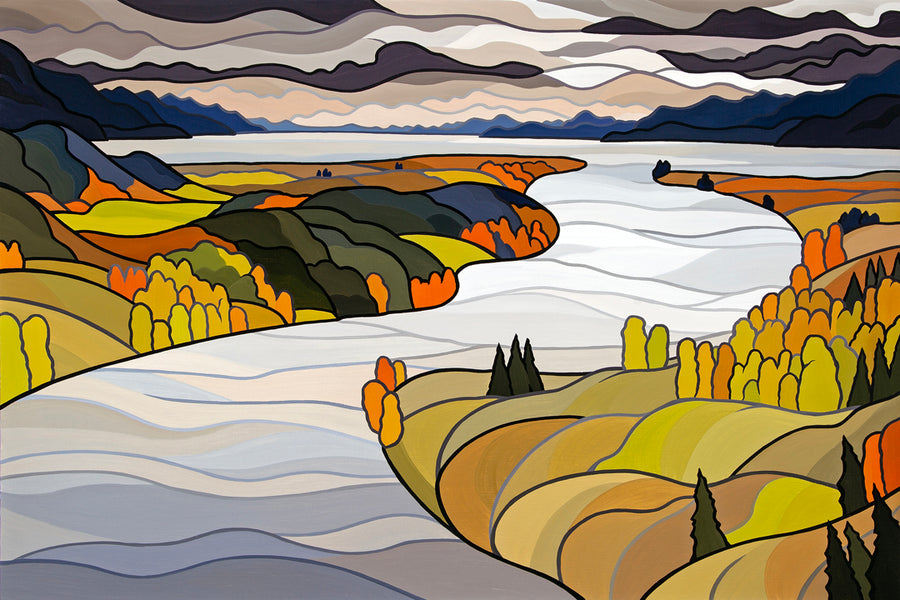 Into Flathead Lake - Original Painting