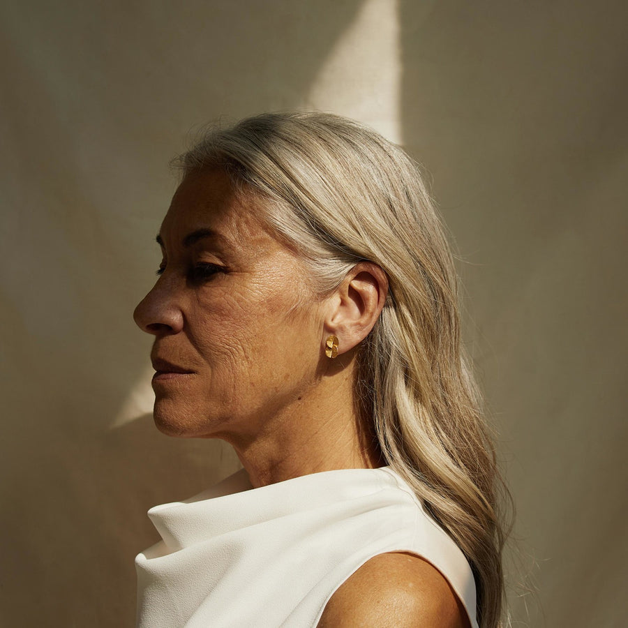 Umbrella in Gold - Earrings - Small