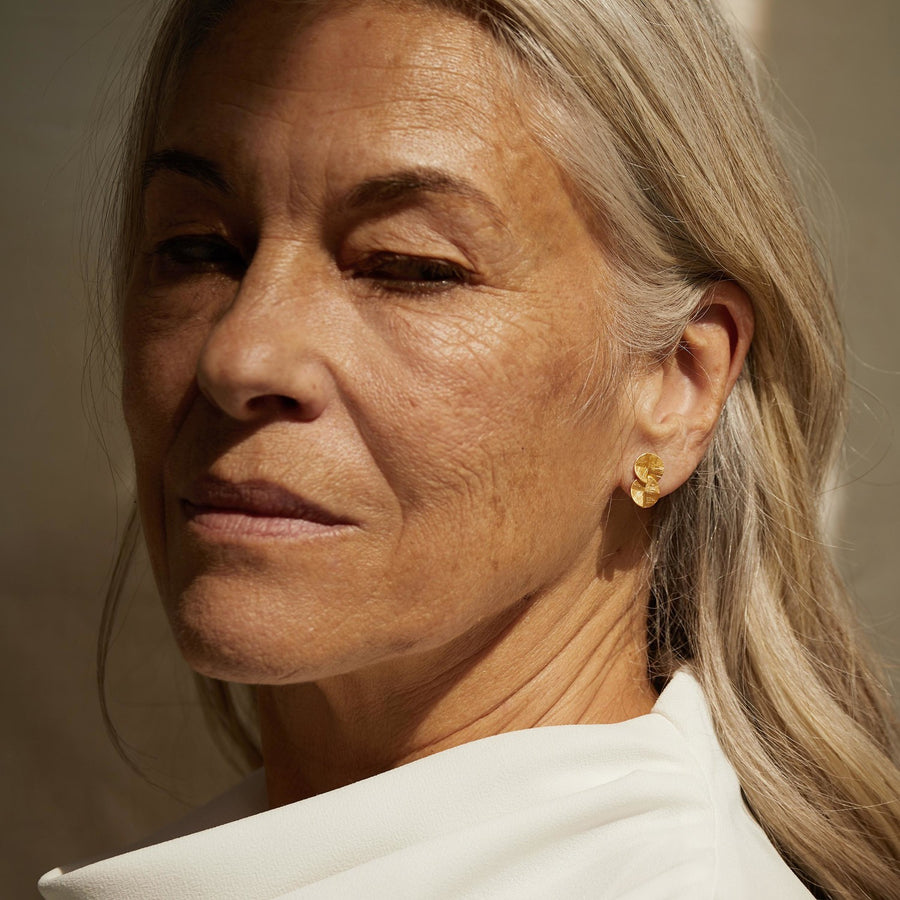 Umbrella in Gold - Earrings - Small