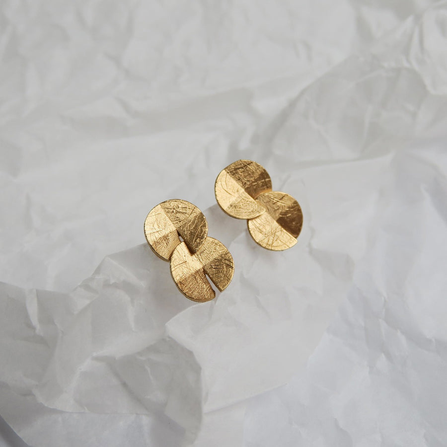 Umbrella in Gold - Earrings - Small