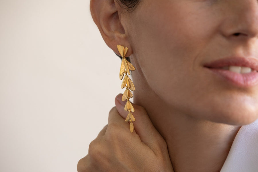 Vol in Gold - Earrings - Long