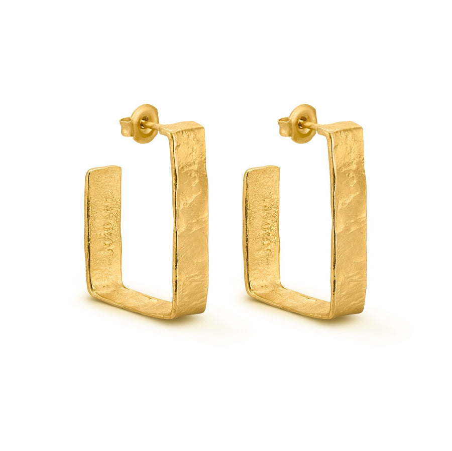 Lignis in Gold - Earrings - Wide - Large