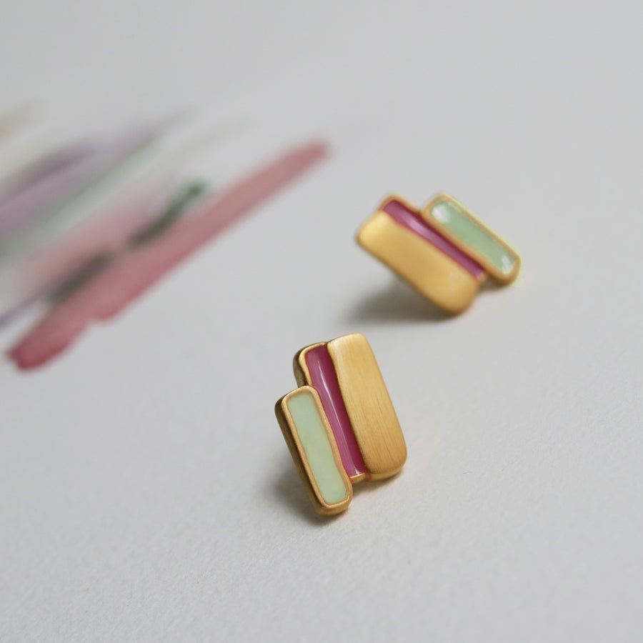 Palette in Gold - Earrings - Small