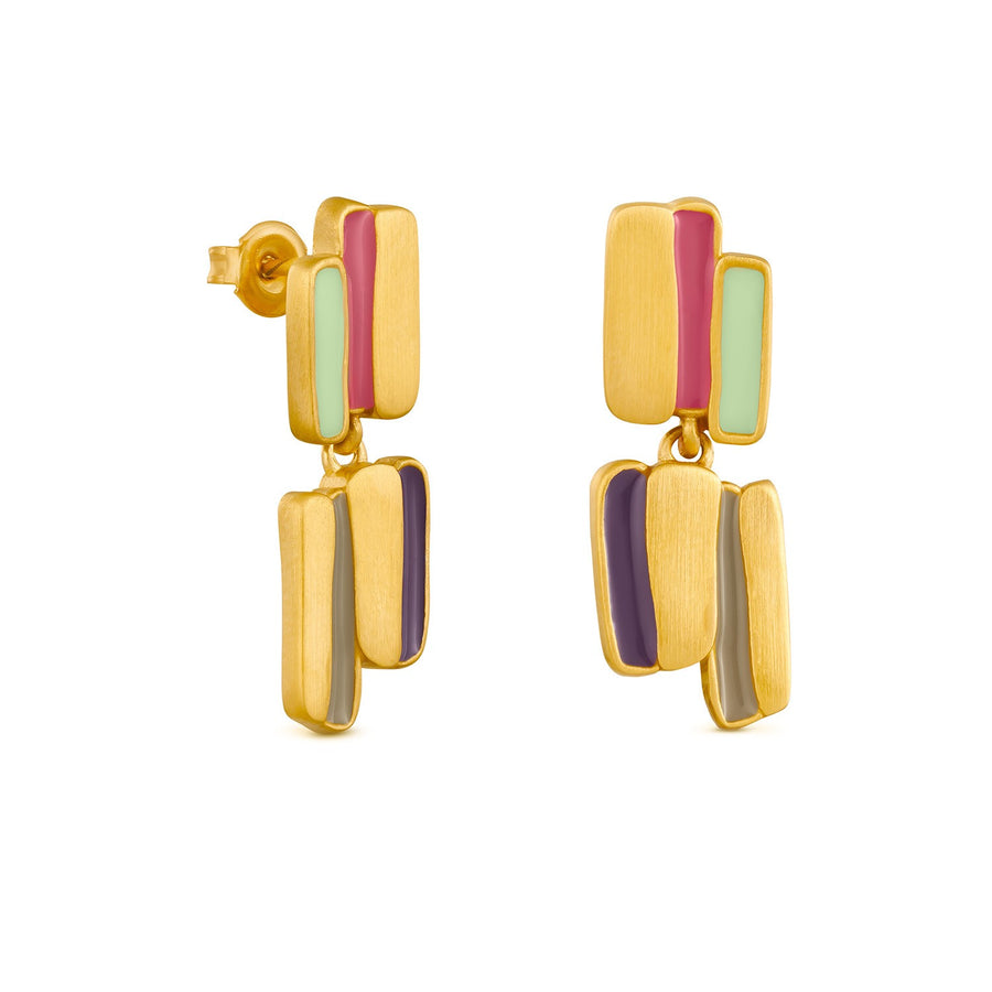 Palette in Gold - Earrings - Medium