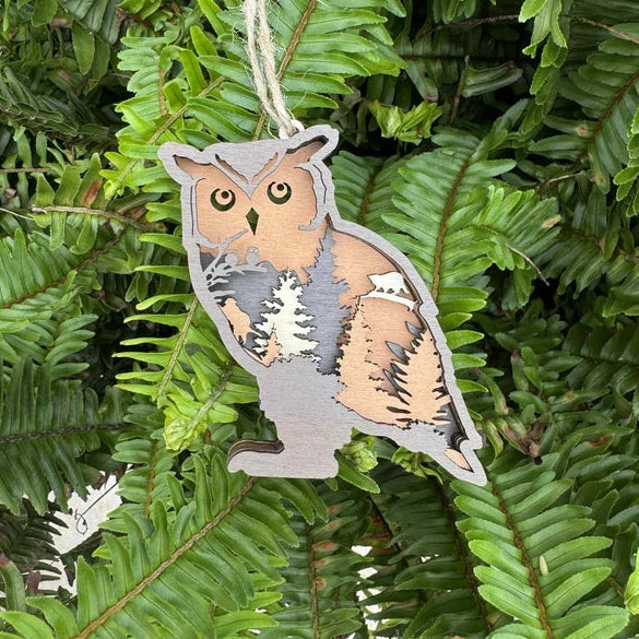 Brown Owl Ornament