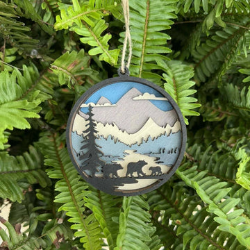Bears and Mountains Ornament