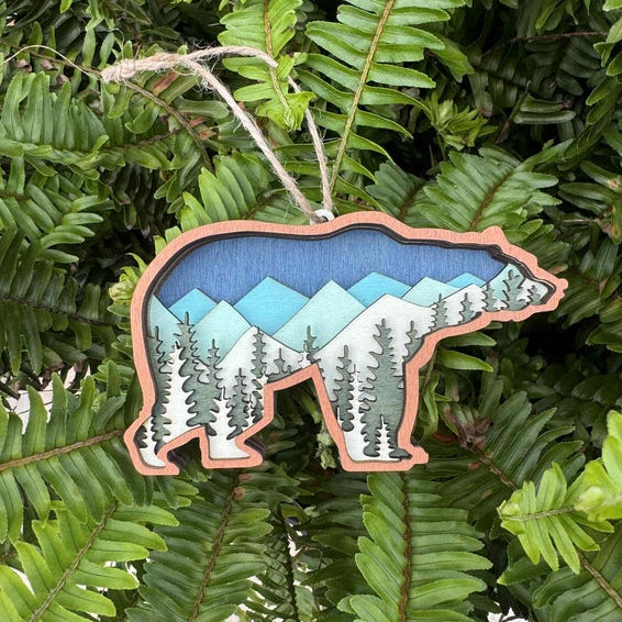 Blue Bear Ornament