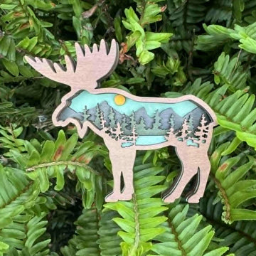 Mountain Moose Ornament